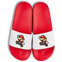 Youth Designz Mario Unisex Badelatschen Flip Flops Badeschuh mit lustigen Logo für Damen und Herren von Youth Designz