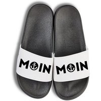 Youth Designz Moin Anker Unisex Badelatschen Flip Flops Badeschuh mit lustigen Spruch für Herren & Damen von Youth Designz