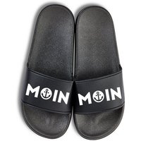 Youth Designz Moin Anker Unisex Badelatschen Flip Flops Badeschuh mit lustigen Spruch für Herren & Damen von Youth Designz