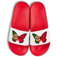 Youth Designz Portugal Schmetterling Unisex Badelatschen Flip Flops Badeschuh mit lustigen Logo für Damen und Herren von Youth Designz