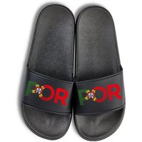 Youth Designz Portugal Unisex Badelatschen Flip Flops Badeschuh mit lustigen Logo für Damen und Herren von Youth Designz