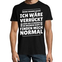 Youth Designz Print-Shirt Verrückt Normal Herren T-Shirt mit lustigen Spruch für Herren von Youth Designz