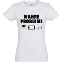 Youth Designz Print-Shirt "Wahre Problem" Damen T-Shirt mit modischem Print von Youth Designz