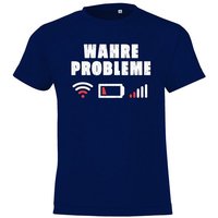 Youth Designz Print-Shirt "Wahre Probleme" Shirt für Jungen und Mädchen mit lustigem frontprint von Youth Designz