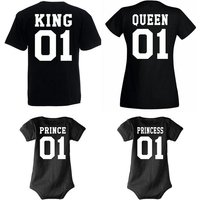 Youth Designz Strampler King Queen Prince Princess Herren Damen Baby T-Shirt Strampler Body Set (1-tlg) in tollem Design von Youth Designz