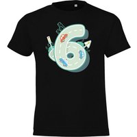 Youth Designz T-Shirt 6 Jahre Alt Geburtstag T-Shirt für Jungen mit trendigem Frontprint von Youth Designz
