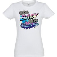 Youth Designz T-Shirt 80'S BABY 90'S Made me Damen Shirt mit Trendigem Retro Look von Youth Designz