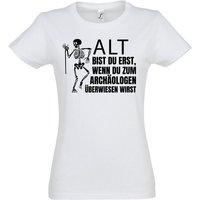 Youth Designz T-Shirt ALT BIST DU ERST BEIM ARCHÄOLOGEN Damen Shirt Mit modischem Print von Youth Designz