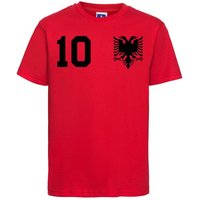 Youth Designz T-Shirt Albanien Kinder T-Shirt im Fußball Trikot Look mit trendigem Print von Youth Designz