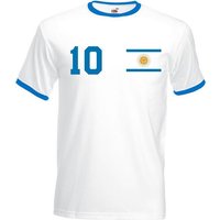 Youth Designz T-Shirt Argentinien Herren T-Shirt im Fußball Trikot Look mit trendigem Motiv von Youth Designz