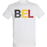 Youth Designz T-Shirt Belgien Herren T-Shirt im Fußball Look mit Trendigem Frontdruck von Youth Designz