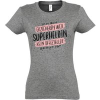 Youth Designz T-Shirt Beste Erzieherin Superheldin Damen Shirt mit trendigem Spruch Print von Youth Designz