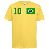 Youth Designz T-Shirt Brasilien Kinder T-Shirt im Fußball Trikot Look mit trendigem Motiv von Youth Designz