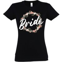 Youth Designz T-Shirt Bride Team Braut JGA Damen Shirt mit lustigem Hochzeit Spruch Print von Youth Designz