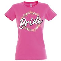 Youth Designz T-Shirt Bride Team Braut JGA Damen Shirt mit lustigem Hochzeit Spruch Print von Youth Designz