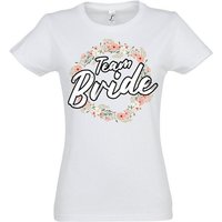 Youth Designz T-Shirt Bride Team Braut JGA Damen Shirt mit lustigem Hochzeit Spruch Print von Youth Designz