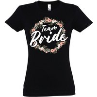 Youth Designz T-Shirt Bride Team Braut JGA Damen Shirt mit lustigem Hochzeit Spruch Print von Youth Designz