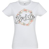 Youth Designz T-Shirt Bride Team Braut JGA Damen Shirt mit lustigem Hochzeit Spruch Print von Youth Designz