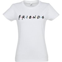 Youth Designz T-Shirt Friends Logo Damen Shirt mit Frontprint, trendiger Spruch von Youth Designz