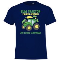 Youth Designz T-Shirt Geborener Traktor Fahrer Kinder Shirt mit lustigem Frontprint von Youth Designz