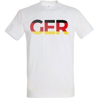 Youth Designz T-Shirt Germany Herren T-Shirt im Fußball Look mit GER Frontprint von Youth Designz