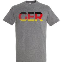 Youth Designz T-Shirt Germany Herren T-Shirt im Fußball Look mit GER Frontprint von Youth Designz