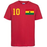 Youth Designz T-Shirt Ghana Kinder Shirt im Fußball Trikot Look mit trendigem Motiv von Youth Designz