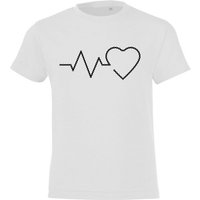 Youth Designz T-Shirt Heartbeat Fahrradkette Kinder Shirt für Jungen und Mädchen mit trendigem Frontprint von Youth Designz