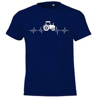 Youth Designz T-Shirt Heartbeat Traktor Kinder Shirt mit trendigem Frontprint von Youth Designz