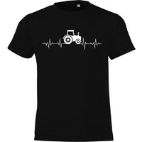 Youth Designz T-Shirt Heartbeat Traktor Kinder Shirt mit trendigem Frontprint von Youth Designz