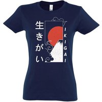 Youth Designz T-Shirt Ikigai Japan Damen Shirt mit trendigem Frontprint von Youth Designz