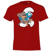 Youth Designz T-Shirt Kinder T-Shirt Modell Baby Schlumpf Mit trendigem Front Print von Youth Designz