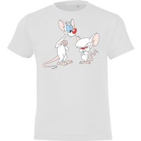 Youth Designz T-Shirt Kinder T-Shirt Modell Brain und Pinky mit witzigem Frontprint von Youth Designz