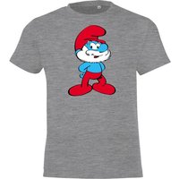 Youth Designz T-Shirt Kinder T-Shirt Modell Papa Schlumpf Mit trendigem Front Print von Youth Designz