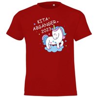 Youth Designz T-Shirt Kita Abgänger Kinder Shirt mit süßem Einhorn Frontaufdruck von Youth Designz