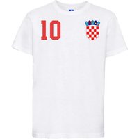 Youth Designz T-Shirt Kroatien Kinder T-Shirt im Fußball Trikot Look mit trendigem Motiv von Youth Designz