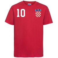 Youth Designz T-Shirt Kroatien Kinder T-Shirt im Fußball Trikot Look mit trendigem Motiv von Youth Designz