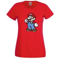 Youth Designz T-Shirt Mario Damen T-Shirt mit Retro Gaming Print von Youth Designz