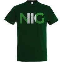 Youth Designz T-Shirt Nigeria Herren T-Shirt im Fußball Look mit NIG Frontprint von Youth Designz