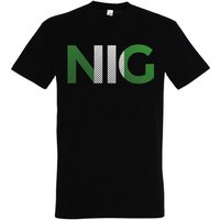 Youth Designz T-Shirt Nigeria Herren T-Shirt im Fußball Look mit NIG Frontprint von Youth Designz