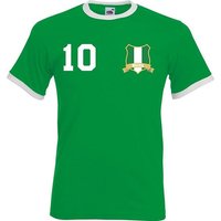 Youth Designz T-Shirt Nigeria Herren T-Shirt im Fußball Trikot Look mit trendigem Print von Youth Designz