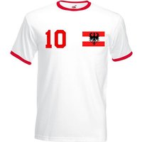 Youth Designz T-Shirt Österreich Herren T-Shirt im Fußball Trikot Look mit trendigem Motiv von Youth Designz