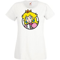 Youth Designz T-Shirt Peach Damen Shirt mit Retro Prinzessin Print von Youth Designz