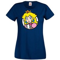 Youth Designz T-Shirt Peach Damen Shirt mit Retro Prinzessin Print von Youth Designz