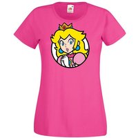 Youth Designz T-Shirt Peach Damen Shirt mit Retro Prinzessin Print von Youth Designz