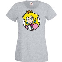 Youth Designz T-Shirt Peach Damen Shirt mit Retro Prinzessin Print von Youth Designz