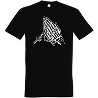 Youth Designz T-Shirt Pray Beten Gläubig Herren Shirt mit coolem Frontprint von Youth Designz