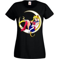 Youth Designz T-Shirt Sailor Moon Damen T-Shirt Mit trendigem Frontprint von Youth Designz