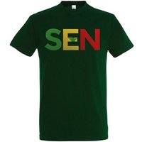 Youth Designz T-Shirt Senegal Herren T-Shirt im Fußball Look mit SEN Frontprint von Youth Designz