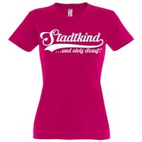 Youth Designz T-Shirt Stadtkind Damen Shirt mit trendigem Frontprint von Youth Designz